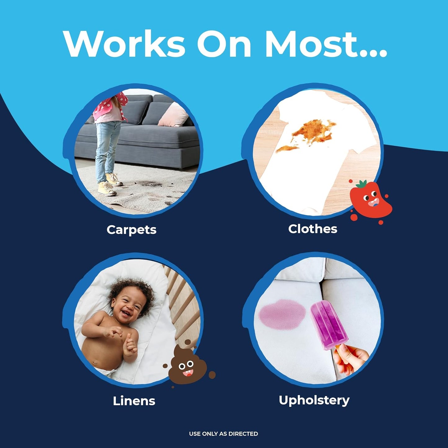 Miss Mouth's Messy Eater Stain Treater Spray - 4oz Stain Remover - Newborn & Baby Essentials - No Dry Cleaning Food, Grease, Coffee Off Laundry, Underwear, Fabric