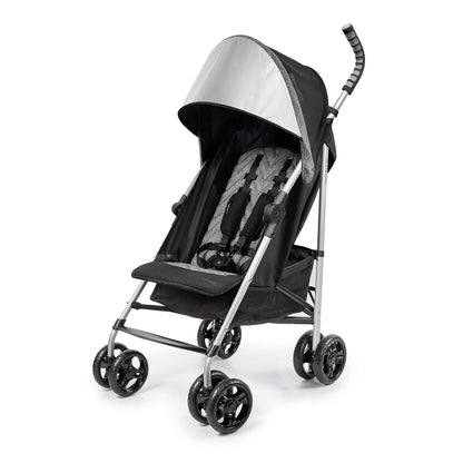 Summer Infant Ingenuity 3Dlite Convenience Stroller,Jet Black–Lightweight Stroller with Aluminum Frame,Large Seat Area, 4 Position Recline, Extra Large Storage Basket– Infant Stroller for Travel&More