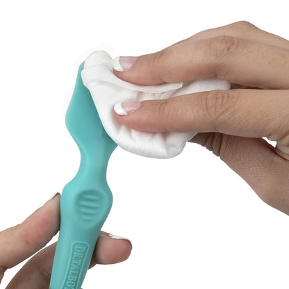Dr. Talbot's Diaper Cream Brush for Babies - Diaper Rash Cream Applicator with Suction Base and Hygienic Case - Full Size - Aqua Blue