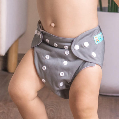 ALVABABY Baby Cloth Diapers 6 Pack with 12 Inserts Cloth Diaper Covers Adjustable Washable Reusable for Baby Girls and Boys