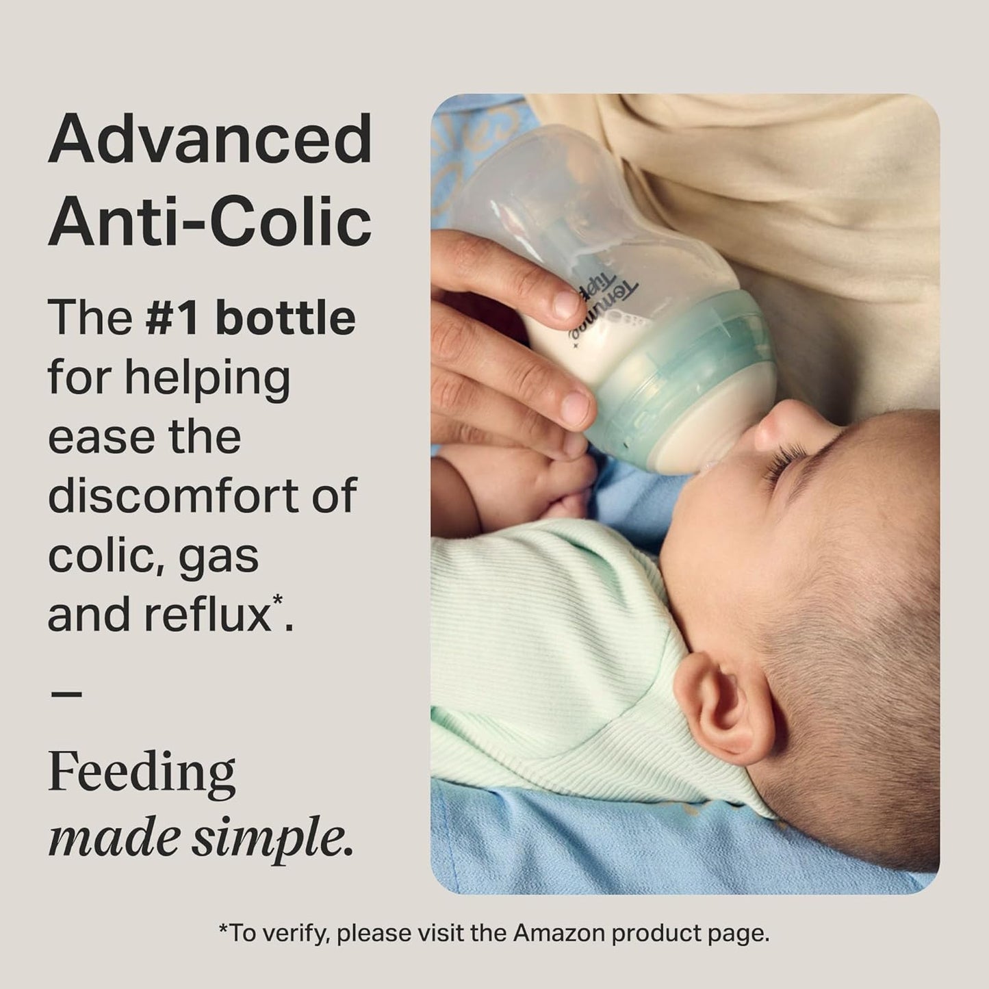 Tommee Tippee Natural Start Anti-Colic 5 oz BPA Free Baby Bottles, 0+ Months, Slow Flow Breast-Like Nipple, Self Sterilizing, Designed for Seamless Transition Between Bottle and Breast, Pack of 4