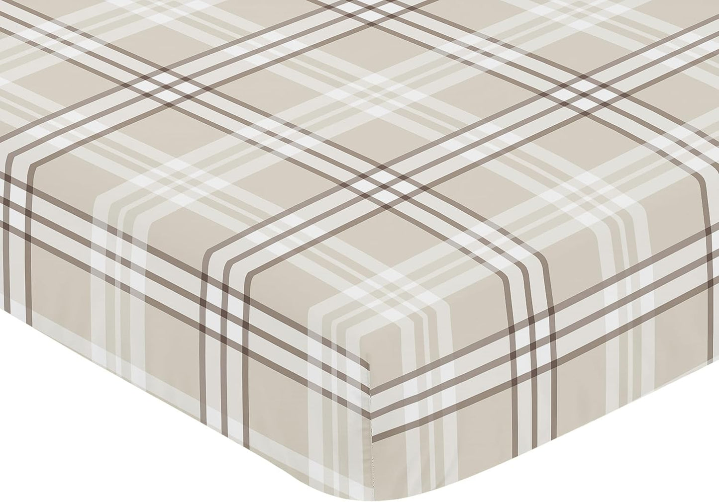 Sweet Jojo Designs 2-Piece Baby Bassinet Sheets Set (Black/White Gingham Checkered Plaid) for Boy/Girl, Infant Newborn Nursery, Oval, Rectangle & Hourglass Mattress (Solid Onyx & Classic Checkerboard)