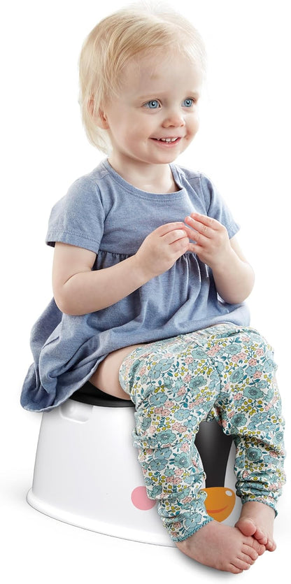 Fisher-Price™ Toddler Toilet Penguin Potty Training Seat, Portable Chair with Handles for Kids and Removable Bowl