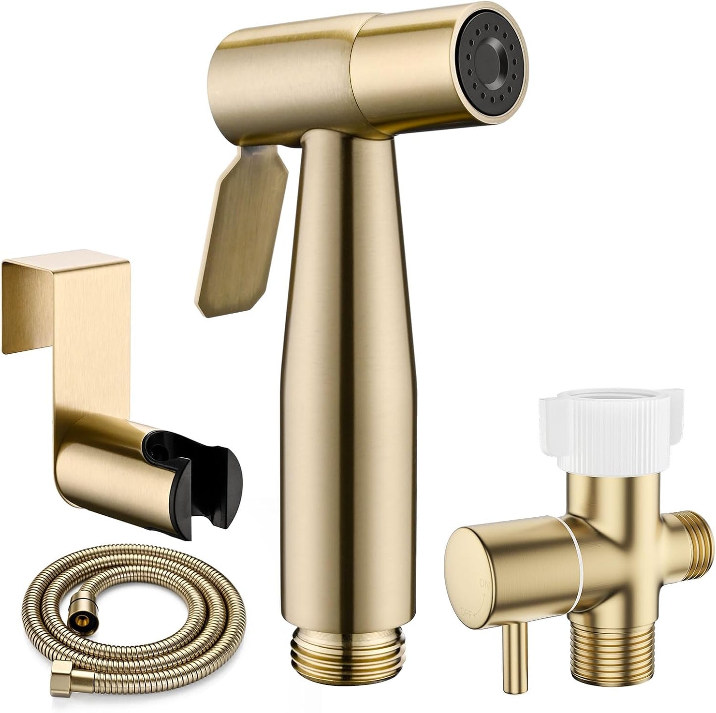 BRITULIF Handheld Bidet Sprayer for Toilet, Jet Sprayer for Toilet Muslim Shower, Adjustable Cloth Diaper Sprayer Bidets Attachment for Toilet, Toilet Bidet Sprayer with Bidet Hose for Feminine Wash