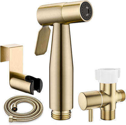 BRITULIF Handheld Bidet Sprayer for Toilet, Jet Sprayer for Toilet Muslim Shower, Adjustable Cloth Diaper Sprayer Bidets Attachment for Toilet, Toilet Bidet Sprayer with Bidet Hose for Feminine Wash