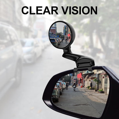 Blind Spot Mirror Adjustable 360 Degree Car Side Mirror, HD Glass Rear View Exterior Accessories Frame Thickness Less than 5MM for Car SUV (long-armed Right)