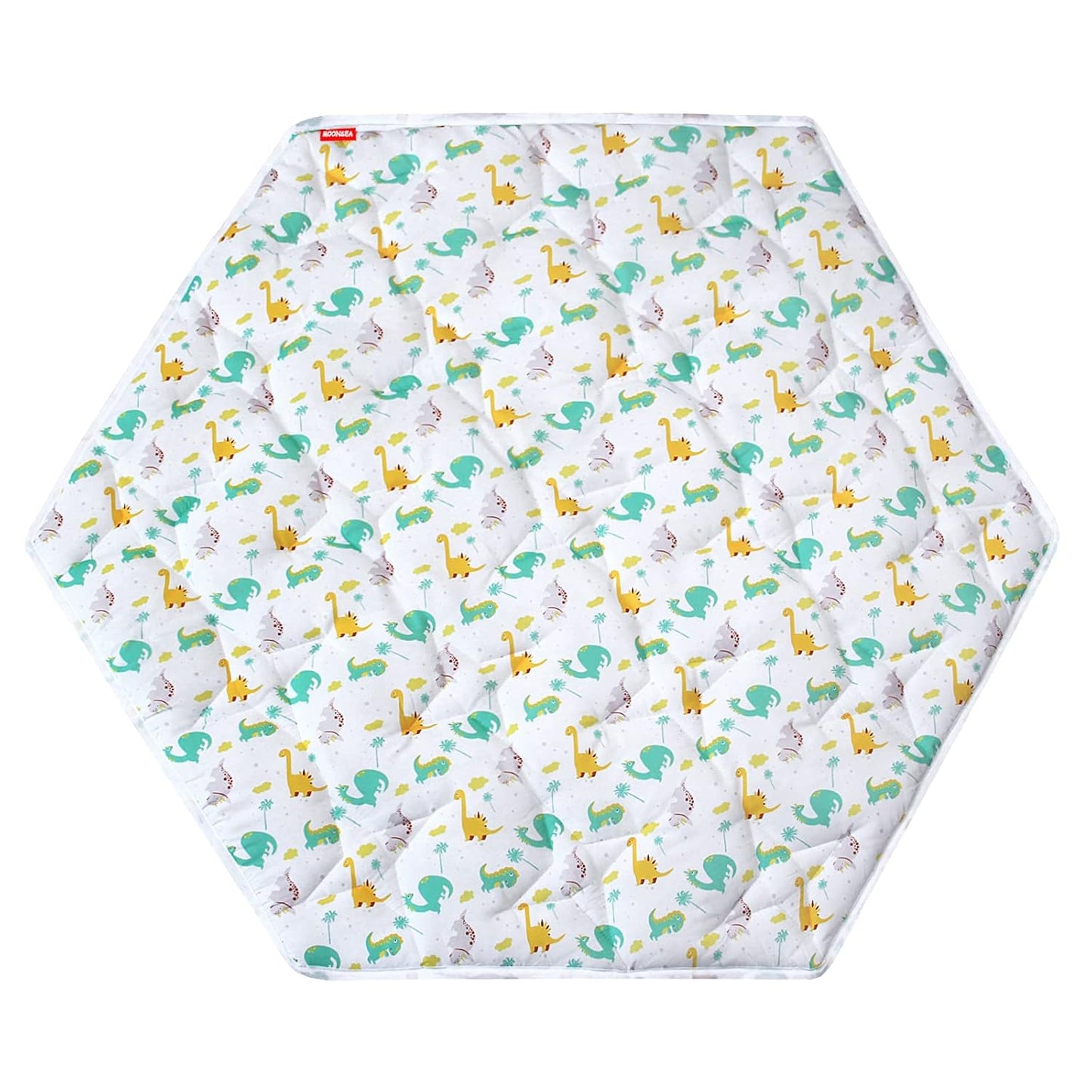 Octagon Playpen Mat Grey, Non Slip 8 Panel Playpen Mattress Mat Fits Regalo Extra Large Play Yard and hiccapop XL 69" Baby Playpen, Grey Star Octagon Playard Pad