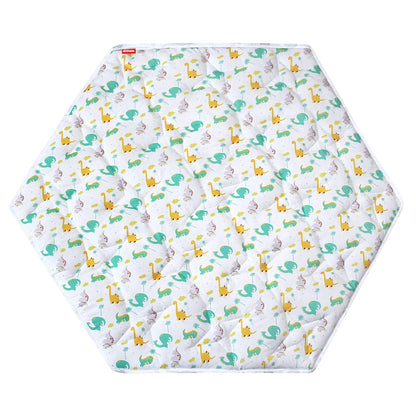 Octagon Playpen Mat Grey, Non Slip 8 Panel Playpen Mattress Mat Fits Regalo Extra Large Play Yard and hiccapop XL 69" Baby Playpen, Grey Star Octagon Playard Pad