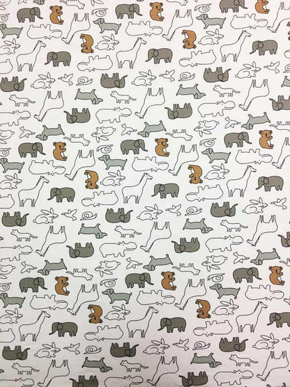 SheetWorld Fitted Playard Sheet for Maxi-COSI Swift – 31 x 39 – 100% Cotton Jersey – Hypoallergenic, Butter Soft – Baby Animals Print – Made in USA