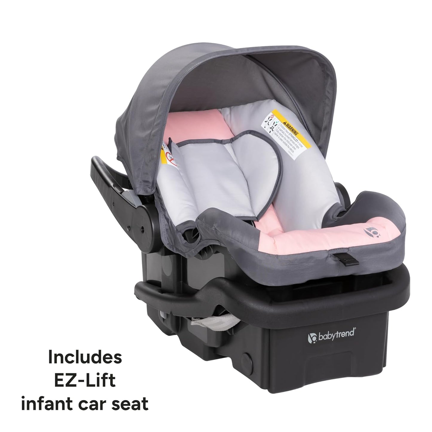 Baby Trend Venture 3-Wheel Stroller Travel System, Stellar Grey
