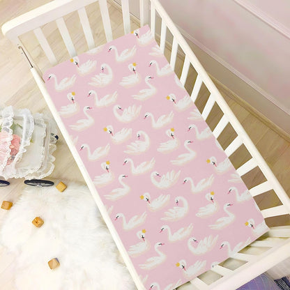 Fitted Crib Sheets Turtle Sea Horse Stretchy Portable Playard Sheets for Baby Toddler, Breathable Soft Mini Crib Mattress 39 x 27 in for Boys and Girls
