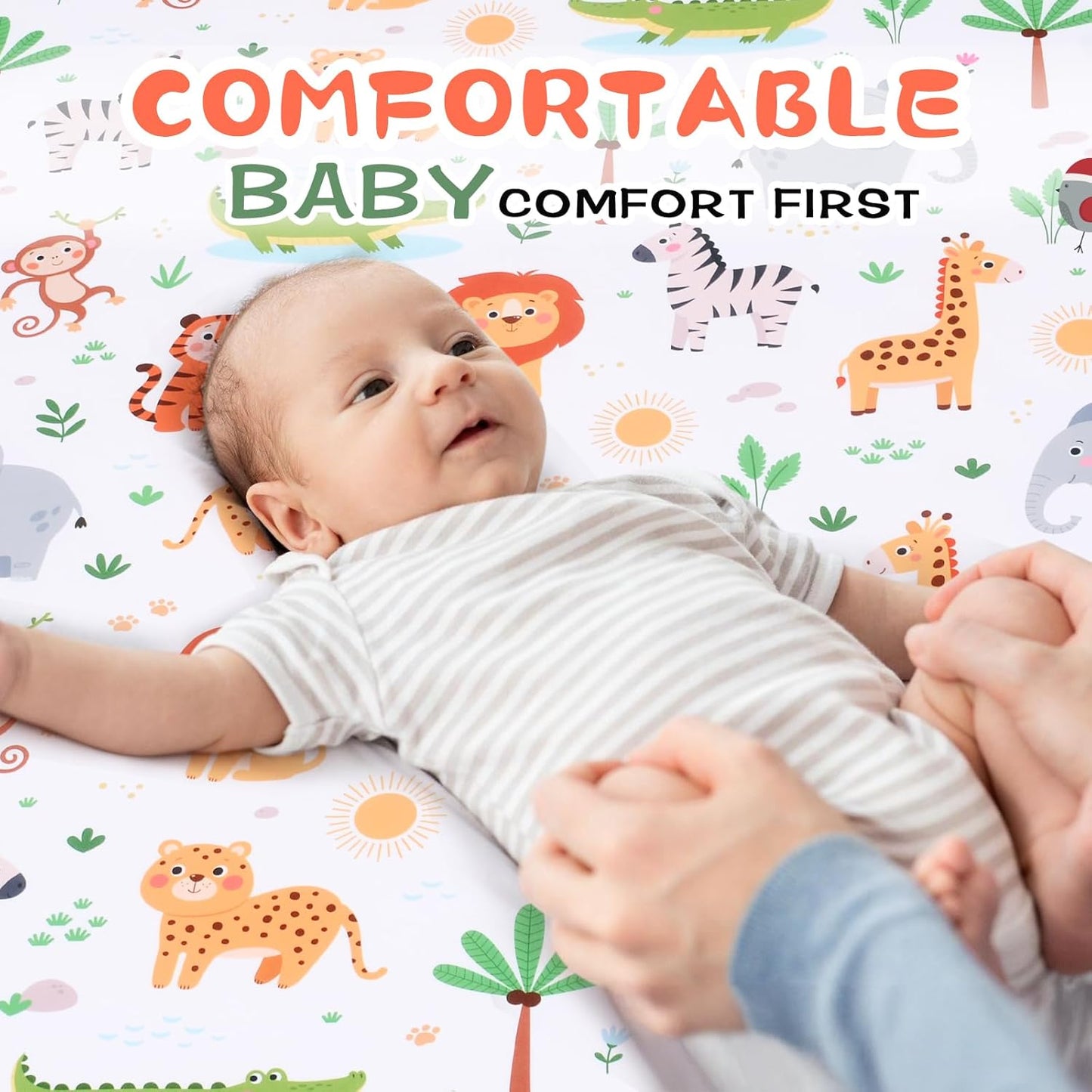 Cloele Square Playard Fitted Sheet 36x36, Ultra Soft Polyester Playpen Sheet for Baby & Pet, Dogs Pattern Pack and Play Crib Sheets, Portable Playard Mattress Cover