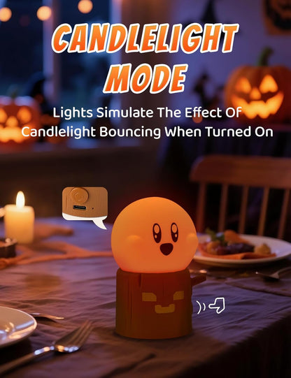 3pcs Cozy Campfire Nightlight Kits, Soothing Nature Sounds, White Noise Night Light for Baby Adult, Rechargeable, Cute Flame Lamp, Best Gift for Kids Bedrooms Camping Trips