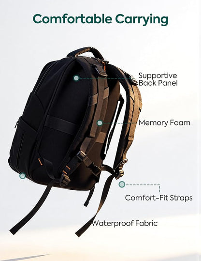 Babelio Grid Wizard Diaper Bag Backpack - Multi Function Waterproof Diaper Bag, Travel Essentials Baby Bag with Insulated Bottle Holders, Baby Shower Gifts, Black