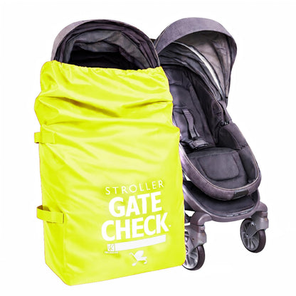 J.L. Childress Gate Check Bag for Single & Some Double Strollers - Travel Bag for Airplane, Fits Most Standard Baby Strollers, Airport Accessories for Gate Check, Flying Essentials - Red