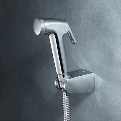 HandheldSprayer Kit Cloth Diaper Sprayer ABS Round ShapeSprayer for Toilet for Toilet-Adjustable Water Pressure Control withHose for Feminine Wash and Bracket,Chrome d(Chrome D)