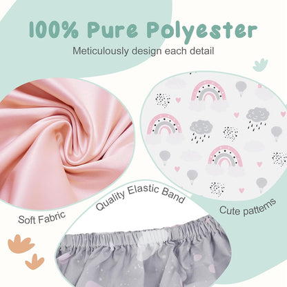 3 Pack Stretchy Bassinet Sheets 20" x 33" Compatible with Baby Delight, Angelbliss, Maxi-COSI & Most Regular Size Bedside Sleeper- Soft Breathable Fitted Bassinet Sheets for Baby - Yellow & Flower