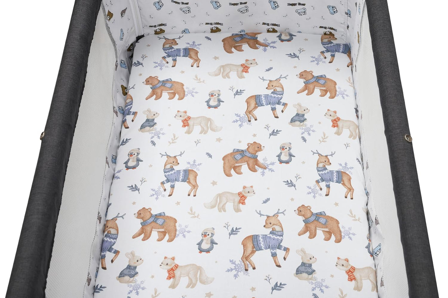 Bassinet Sheet Set 2 Pack Snug Fitted Bedside Sleeper Bassinet Sheets, Stretchy Ultra Soft, Unisex Boy Girl, Light Blue & Dinosaur