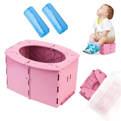 Portable Potty for Toddler,Travel Potty for Kids，Travel Potty for Car，Apply toCamping, Tourism, Outdoor, Indoor