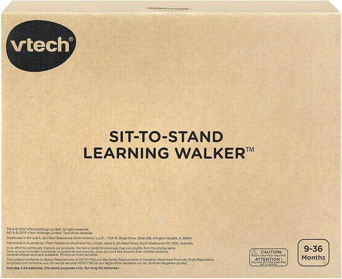 VTech Sit-to-Stand Learning Walker (Frustration Free Packaging), Pink