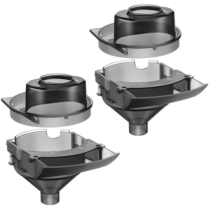 3 Sets Replacement Funnel Compatible with Baby Brezza Replacement Parts Funnel and Cover Baby Formula Dispenser, Grey
