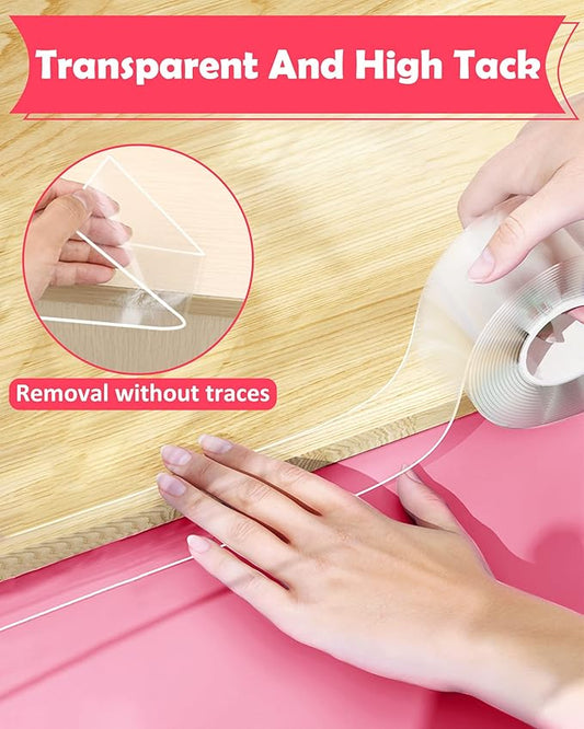 Baby Proofing, Clear Edge Protector Strip, Soft Corner Protectors for Kids, Baby Child Safety Corner Guards for Furniture Against Sharp Corners for Tables, Drawers, Sink, Wall 1.2in x 9.84ft