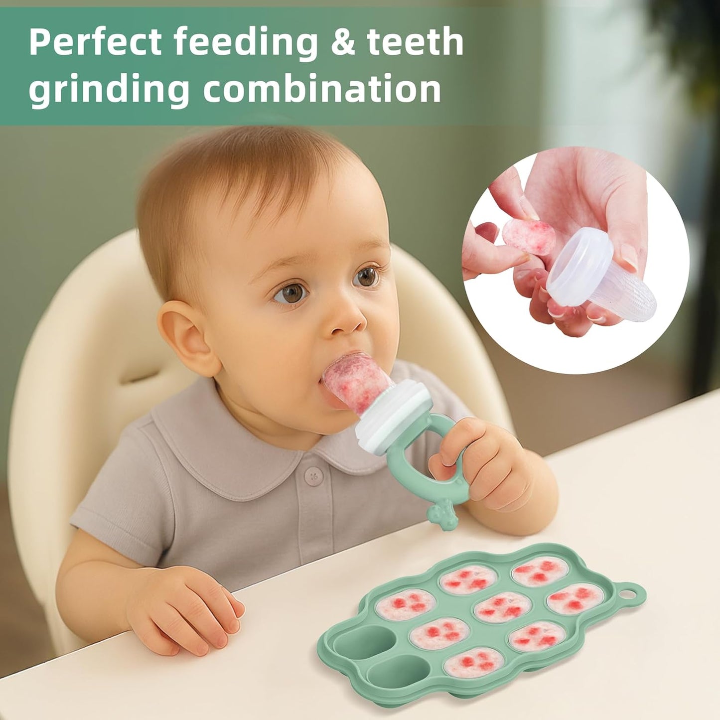 16 Pack Silicone Baby Feeding Set, BPA-Free Baby LED Weaning Supplies, Include Suction Plates, Baby Bowls, Silicone Fork & Spoon, and More, First Stage Baby Food Eating Utensils - 6+ Months(Blue, 16)
