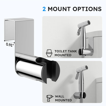 Arofa Handheld Bidet Sprayer for Toilet - 2 Pack Bidets Faucet for Existing Toilets Cloth Diaper Jet Sprayer, Stainless Steel Muslim Shower with Bidet Hose for Feminine Wash