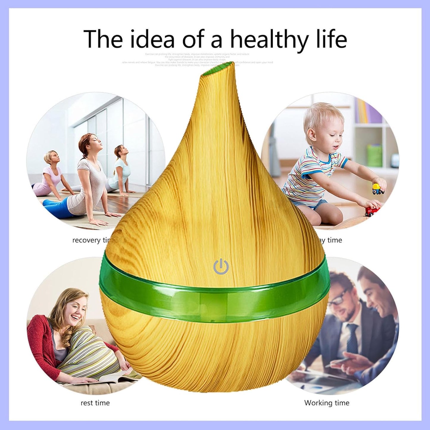 Portable Mini Cool Mist Humidifier, 400ml Ultrasonic Humidifier with 7 Color Night Lights, 2 Mist Modes, 10-20 Hours Runtime, Ultra-Quiet for Bedroom, Nursery, Office, Car, USB Powered (White)