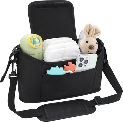 Accmor Universal Stroller Organizer, Stroller Bag Caddy Organizer, Stroller Organizer Accessories for Uppababy, Baby Jogger, Nuna, Doona, Britax Strollers