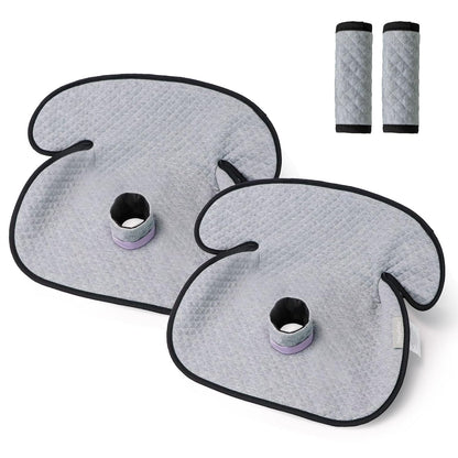 TinlyFinly 2 Pack Baby Potty Training Car Seat Protector, Waterproof Car Seat Liner for Potty Training Toilet, Baby Infant Toddler Piddle Pad Fits for Carseat, Stroller, Highchair - 2 Pack, Beige