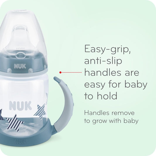 NUK Active Sippy Cup, 10 oz, 2 Pack, Disney's Cars, Lightning McQueen, BPA-Free, Spill-Proof, Transition Cup