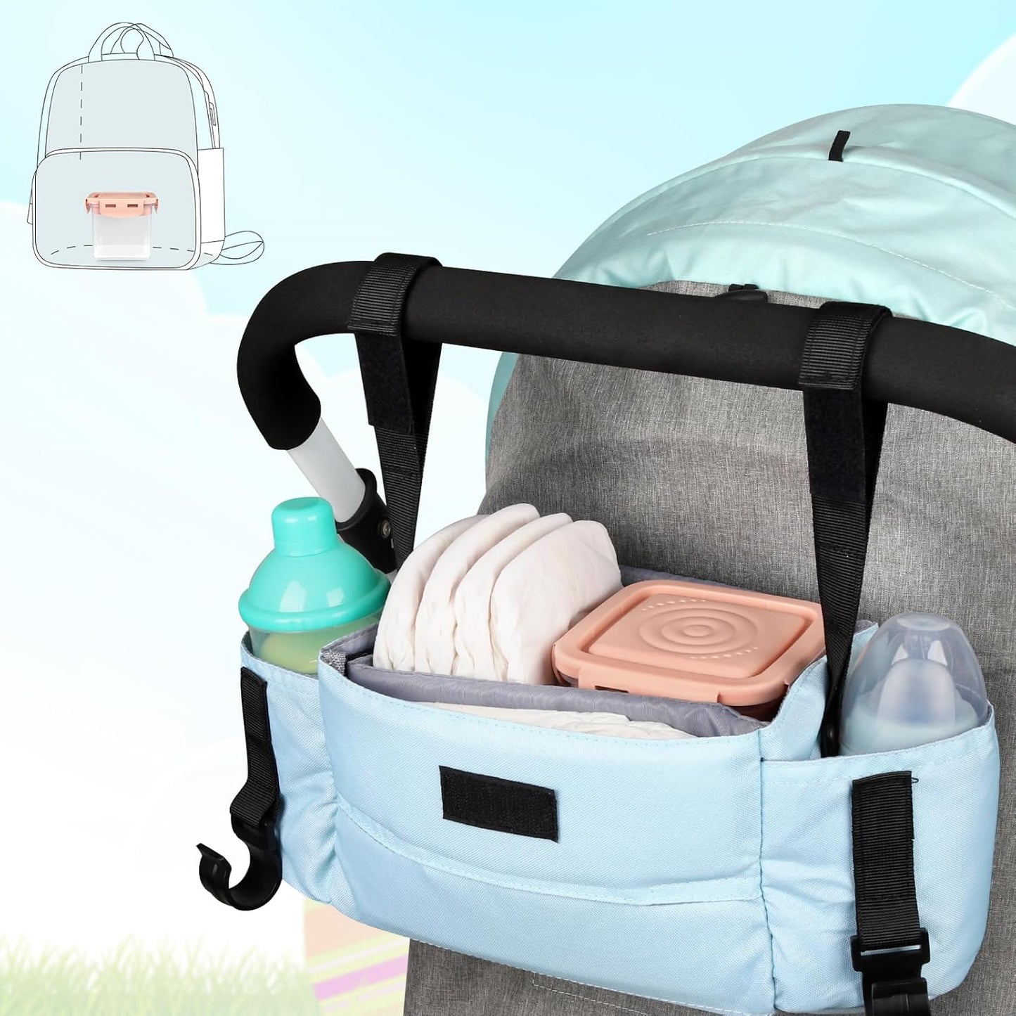 Accmor Formula Dispenser On The Go, Formula Container to Go, Portable Milk Powder Kids Snack Container with Scoop for Infant Toddler Travel Outdoor Picnic