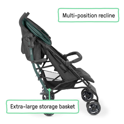 Ingenuity 3Dlite Convenience Stroller, Gray – Lightweight Stroller with Aluminum Frame, Large Seat Area, 4 Position Recline, Extra Large Storage Basket – Infant Stroller for Travel and More