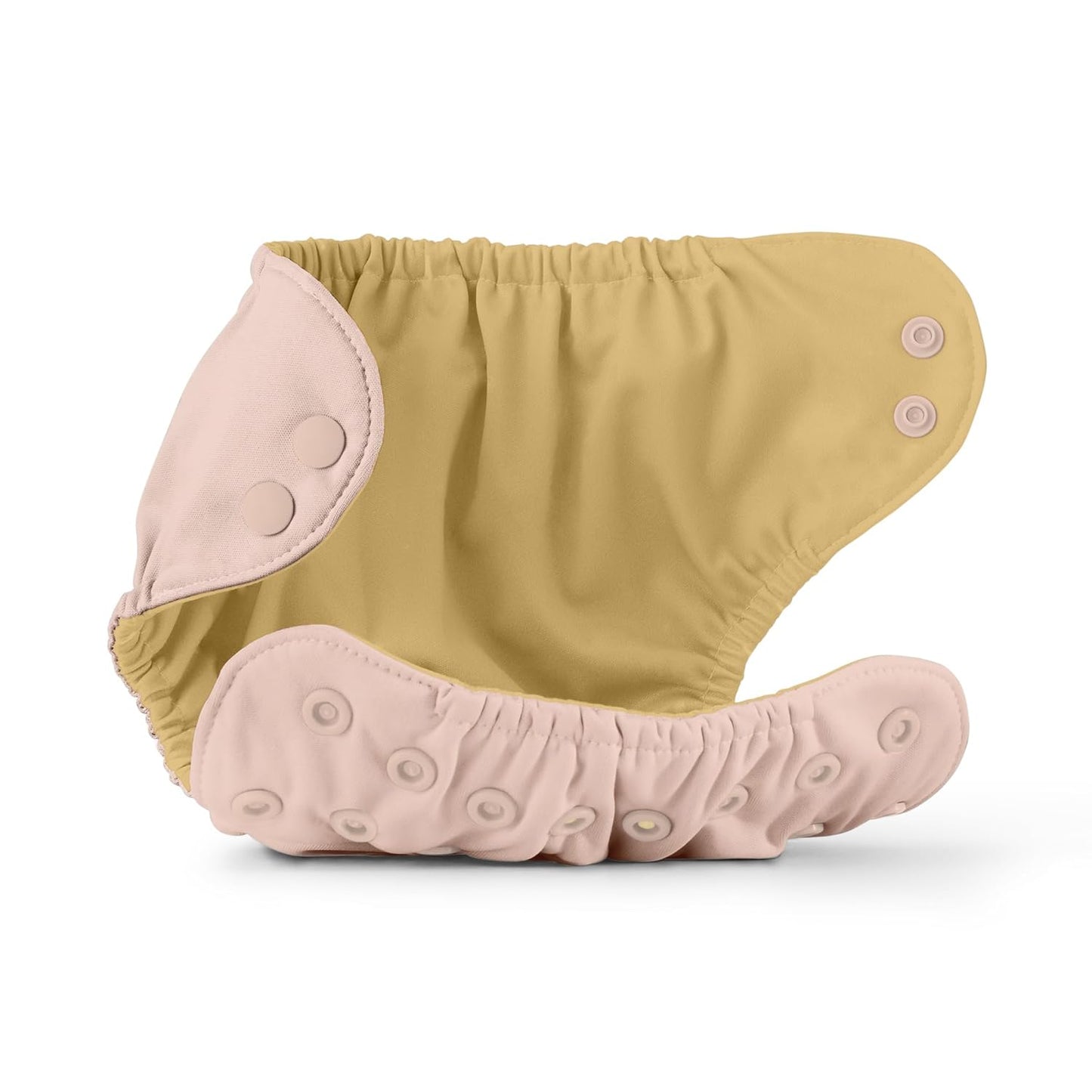 Esembly Cloth Diaper Cover - Reusable Swim Diaper, Waterproof, Breathable - Adjustable Outer Layer Over Absorbent Inner for Blowout Protection - Sea Glass, Size 2 (18-35lbs)