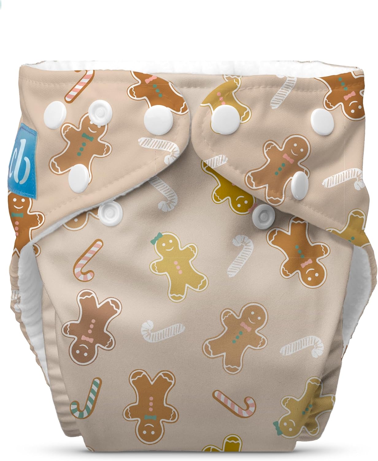 Charlie Banana Cloth Diapers, Reusable, Washable, Adjustable One Size Diaper, for Babies and Toddlers, with Absorbent Insert - Sweet Dreams on Grey, 1 Pack