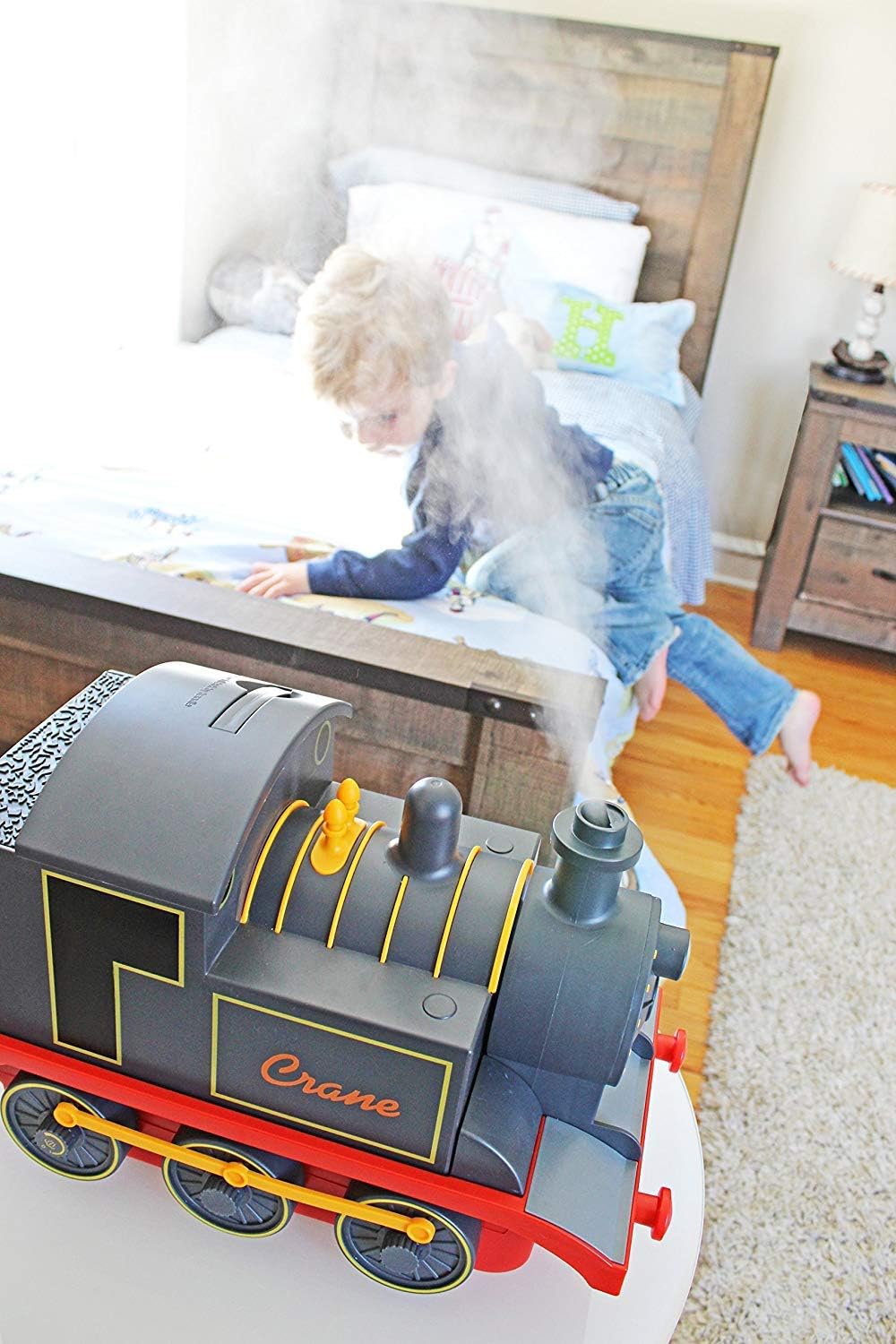 Crane Cute Animal Humidifier for Kids Bedroom and Nursery, Ultrasonic Cool Mist, 1 Gallon, Auto Shut Off, Cool Mist Humidifier