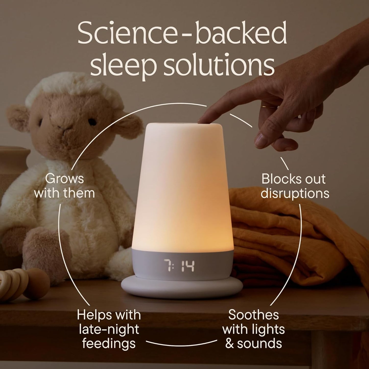 Hatch Baby Sound Machine, Night Light (Putty) | Sleep Support | Registry Essential, Routine Builder, Time-to-Rise Alarm Clock, White Noise, Nursery Stories, Toddler Kids (Wi-Fi)