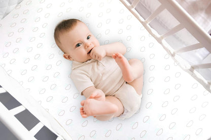 3-Pack Bedside Sleeper Bassinet Sheets | GOTS Certified Organic 100% Muslin Cotton | Ultra Soft & Breathable | 33×20×4” Fitted Sheets | Universal Fit 29–33” x 17–21” Pads