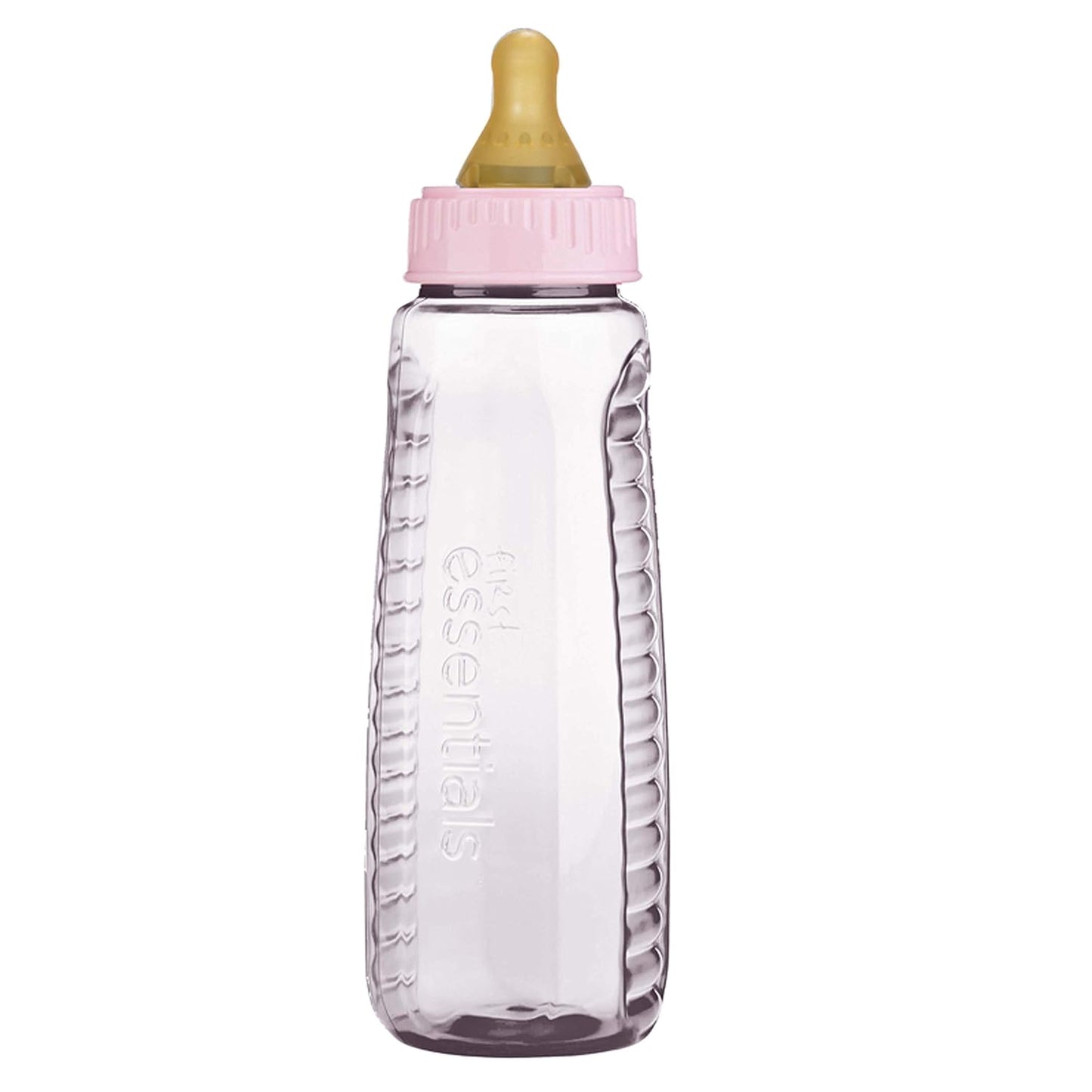 Gerber First Essential Clear View Plastic Nurser With Latex Nipple, BPA Free, Colors may vary, 3 Pack
