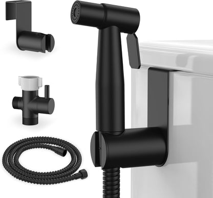 Handheld Bidet Sprayer for Toilet, Stainless Steel Jet Spray Kit Adjustable Pressure, Leak-Proof Jet Spray, Feminine Wash & Muslim Shower, Wall/Toilet Mount, Used for RV Toilets