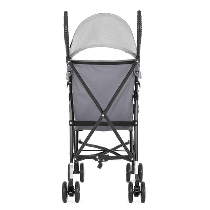 Dream On Me Aero Travel Umbrella Stroller, One-Hand Quick Fold, 3-Point Safety Harness, Dual Brakes, Adjustable Removable Canopy, Lightweight Compact & Space-Saving for Infants and Toddlers – Black