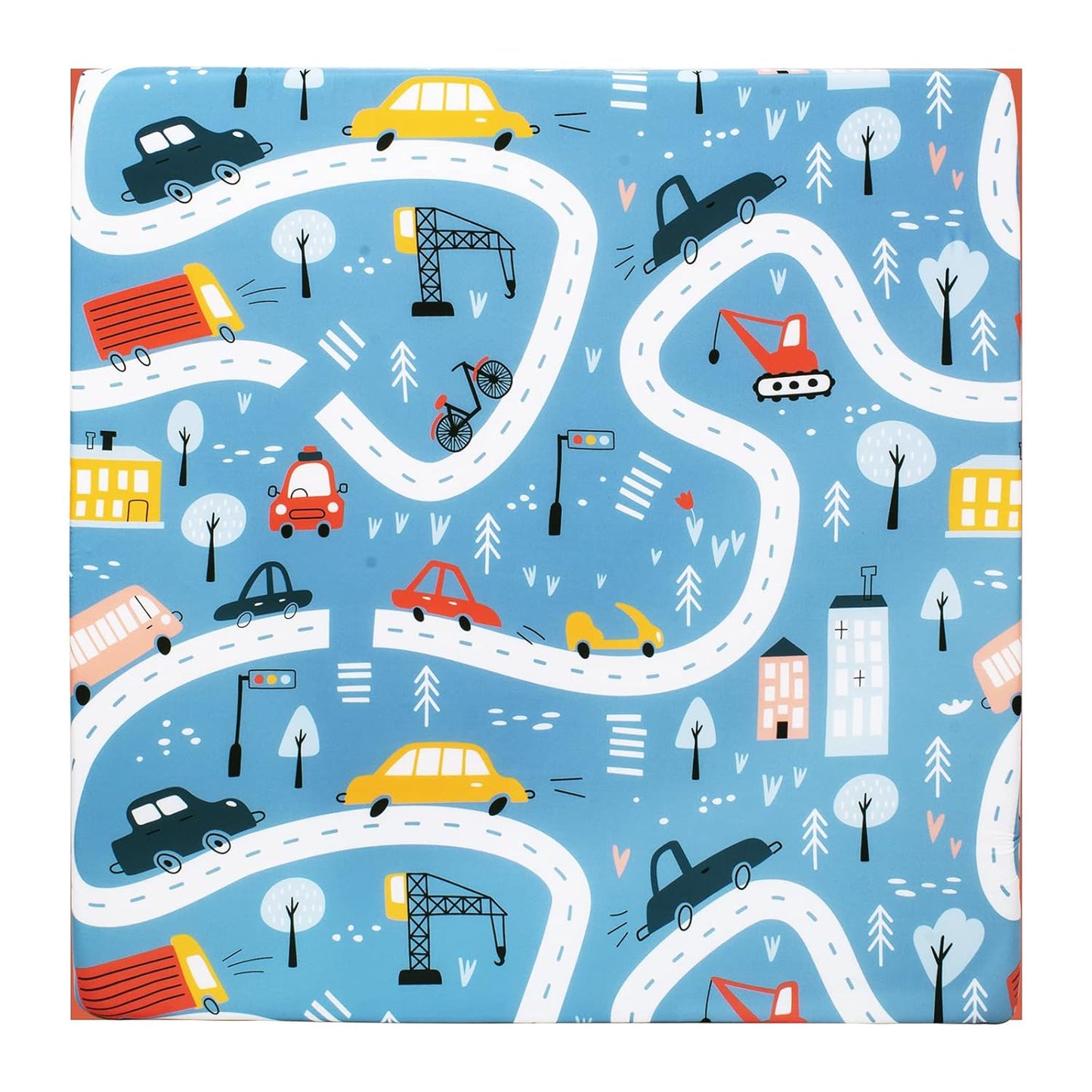 Cloele Square Playard Fitted Sheet 36x36, Ultra Soft Polyester Playpen Sheet for Baby & Pet, Dogs Pattern Pack and Play Crib Sheets, Portable Playard Mattress Cover