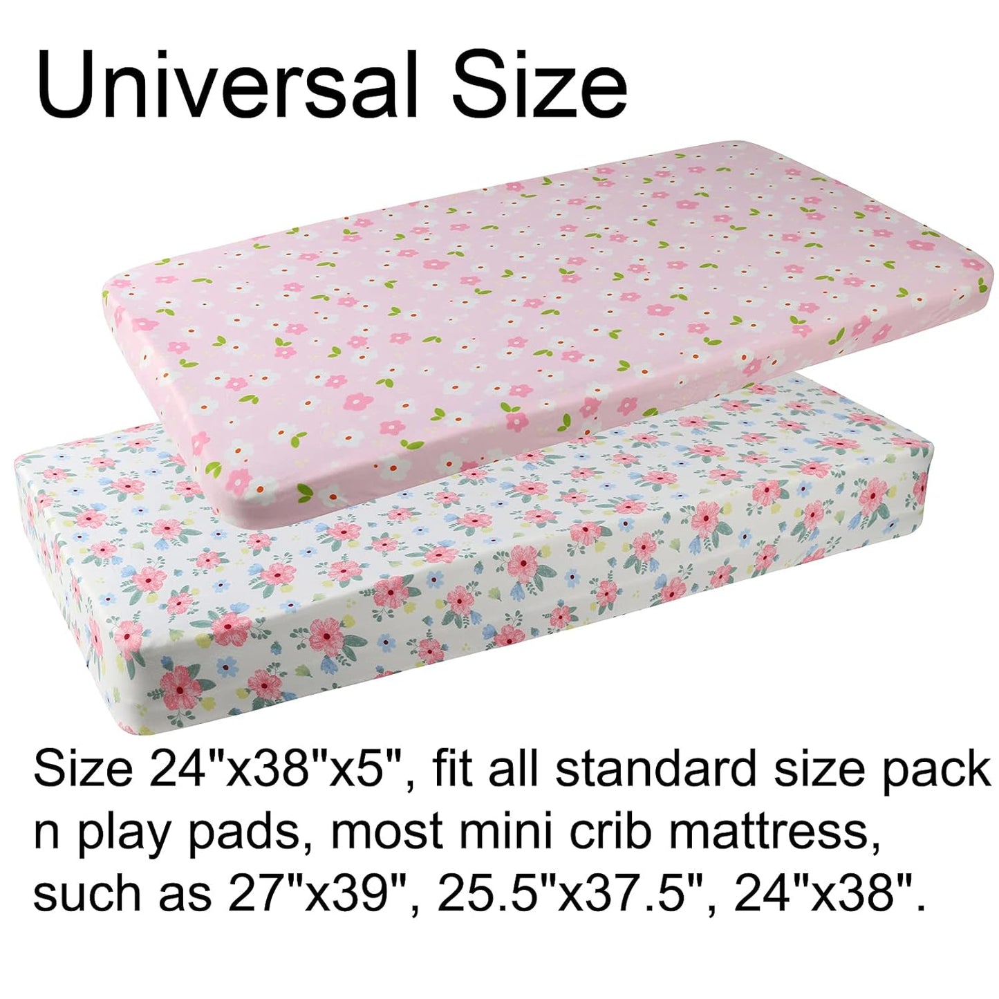 Onacosht Pack and Play Sheets 3 Pack for Baby Boy, Stretchy Jersey Knitted Portable Mini Crib Sheets Playard Mattress Cover, Woodland Animal Elephant Fox Lion Bear Giraffe Zebra Printing