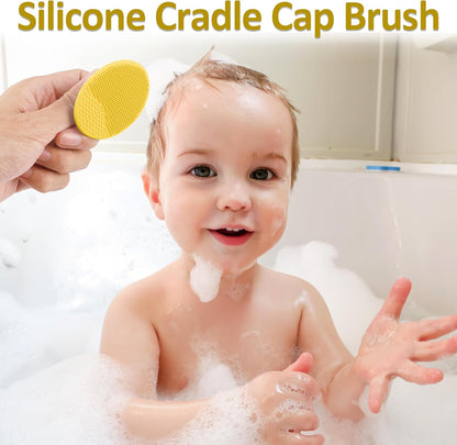 Baby Grooming Kit, Infant Safety Care Set with Hair Brush Comb Nail Clipper Nasal Aspirator,Baby Essentials Kit for Newborn Girls Boys (Grey White)