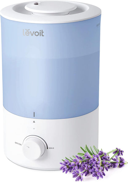 LEVOIT Dual 200S Smart Humidifiers for Bedroom, Top Fill, Customize Humidity for Home, Baby Nursery & Plants with Humidistat, Essential Oil Diffuser, Schedule, Timer, APP & Voice Control, 3L, Blue