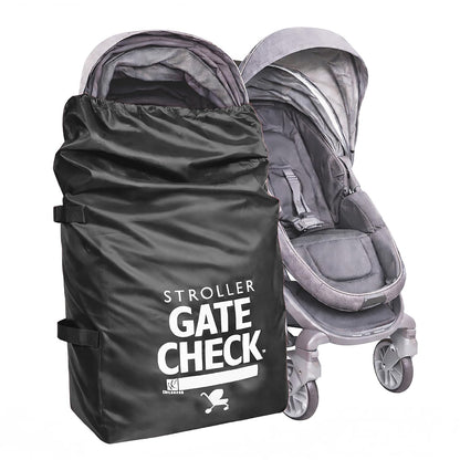 J.L. Childress Gate Check Bag for Single & Some Double Strollers - Travel Bag for Airplane, Fits Most Standard Baby Strollers, Airport Accessories for Gate Check, Flying Essentials - Red