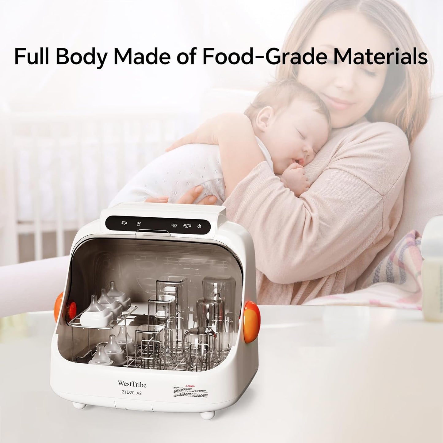 Baby Bottle Sterilizer and Dryer – UV Sterilizer 20L Large Capacity, Hot Air Drying, UV Sanitizer Box, No Need to Clean Regularly.UV Light Sanitizer Box .Sanitizer Machine.