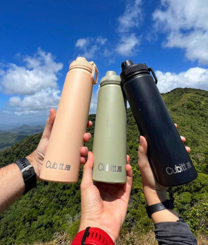 Hydro Bottle 24 oz – Insulated Steel – Mint Green | 2 Leak-Proof Lids, Cold 24h/Hot 12h