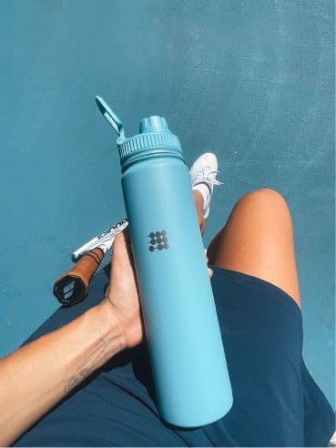 Hydro Bottle 24 oz – Insulated Steel – Mint Green | 2 Leak-Proof Lids, Cold 24h/Hot 12h